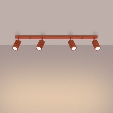 Brilagi - Plafonieră CRESTO cu spoturi 4xGU10/10W/230V roșie