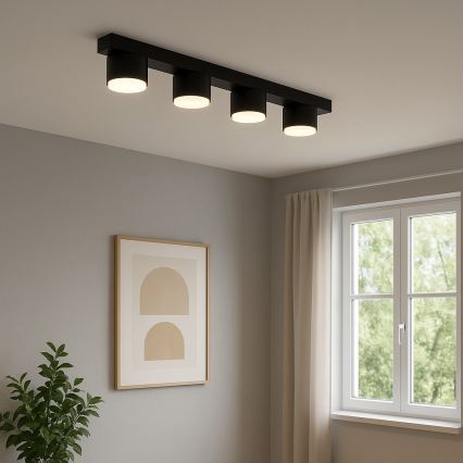 Brilagi - Plafonieră cu 4 spoturi GX53/12W/230V, neagră