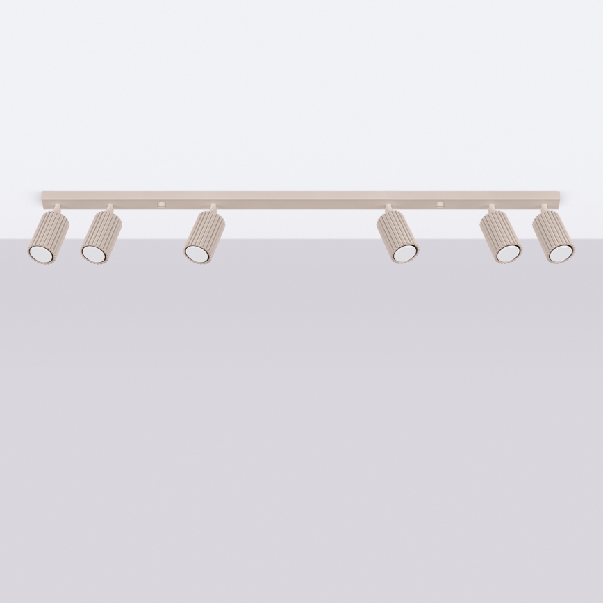 Brilagi - Plafonieră cu 6 spoturi LED CRESTO, GU10, 10W, 230V, taupe