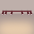 Brilagi - Plafonieră cu spoturi CRESTO 6xGU10/10W/230V vișiniu