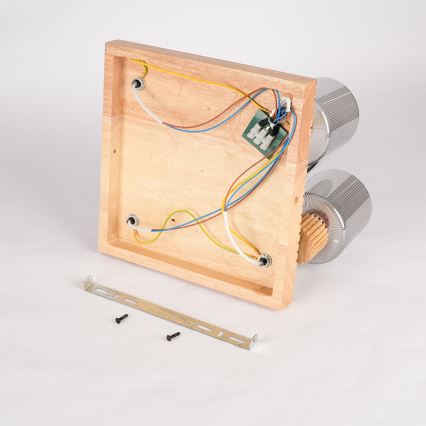 Brilagi - Plafonieră cu spoturi HYGGE 4xE14/15W/230V lemn/fumuriu