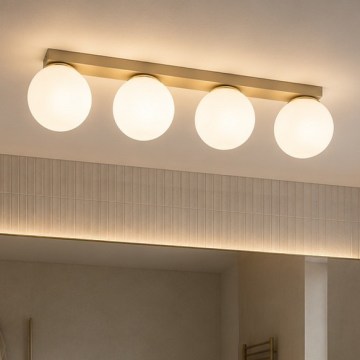 Brilagi - Plafonieră cu spoturi MILO 4xE27/60W/230V bej/auriu