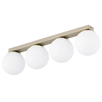 Brilagi - Plafonieră cu spoturi MILO 4xE27/60W/230V bej/auriu