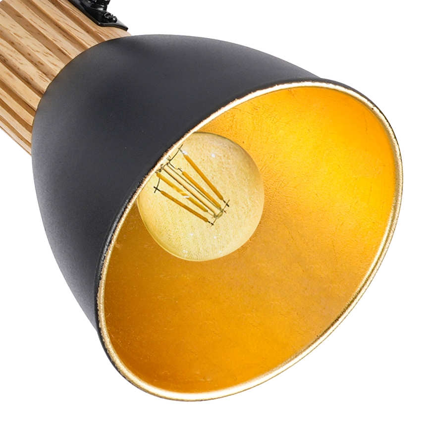 Brilagi - Plafonieră cu spoturi ODENSE 4xE14/10W/230V lemn/negru