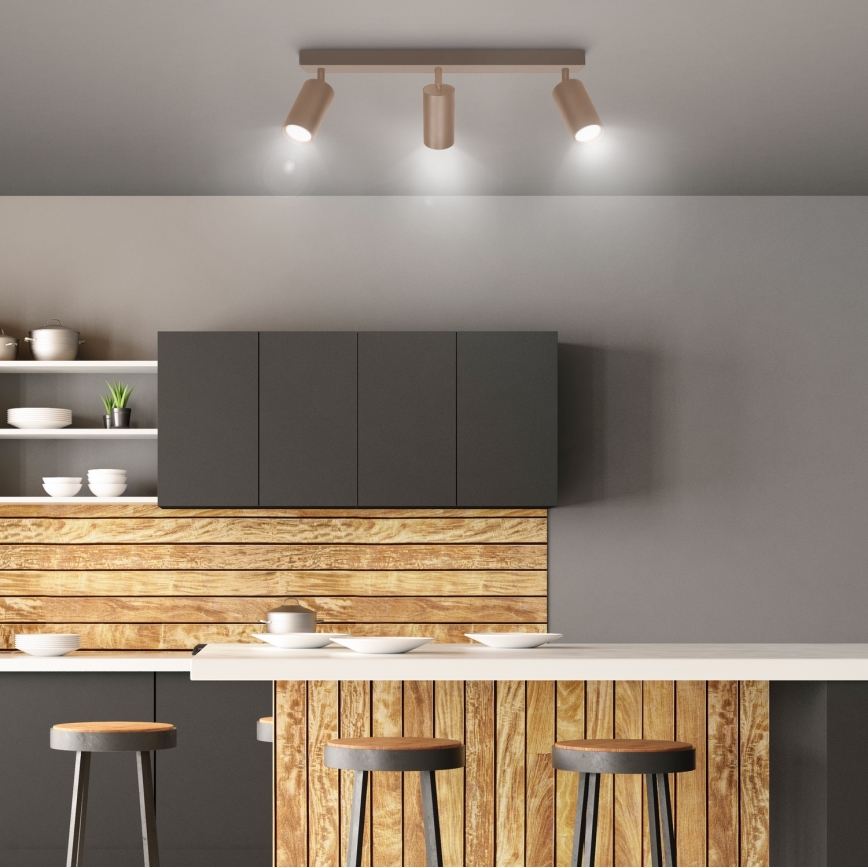 Brilagi - Plafonieră cu spoturi SELE 3xGU10/30W/230V bej