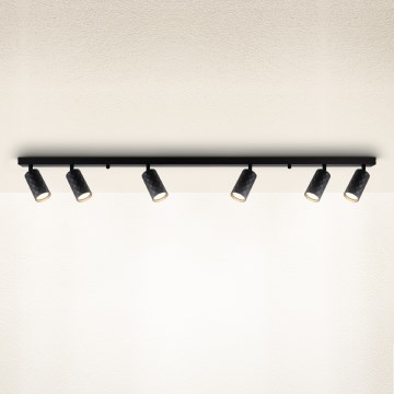 Brilagi - Plafonieră cu spoturi SELE DIAMANT 6xGU10/30W/230V negru