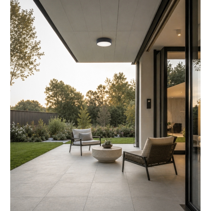 Brilagi - Plafonieră pentru baie CLARE 1xE27/24W/230V Ø 20 cm antracit IP54