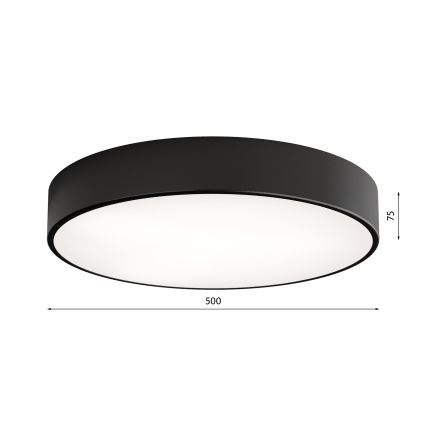 Brilagi - Plafonieră de baie CLARE, 4 x E27, max. 24 W, 230 V, diametru 50 cm, IP54, neagră
