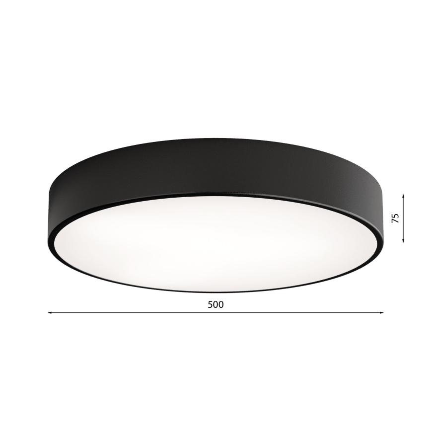 Brilagi - Plafonieră de baie CLARE, 4 x E27, max. 24 W, 230 V, diametru 50 cm, IP54, neagră