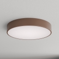 Brilagi - Plafonieră de baie CLARE cu senzor de mișcare și senzor crepuscular, 4xE27/24W/230V, Ø 50 cm, maro, IP54