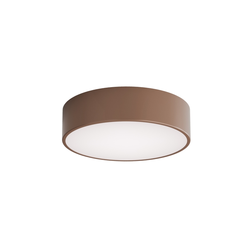 Brilagi - Plafonieră de baie cu senzor de mișcare și senzor crepuscular CLARE 2xE27/24W/230V Ø 30 cm maro IP54