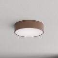 Brilagi - Plafonieră de baie cu senzor de mișcare și senzor crepuscular CLARE 2xE27/24W/230V Ø 30 cm maro IP54