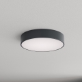 Brilagi - Plafonieră de baie cu senzor de mișcare și senzor crepuscular CLARE 3xE27/24W/230V Ø 40 cm antracit IP54