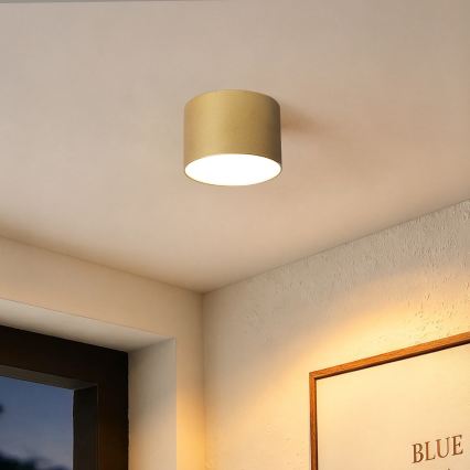 BRILAGI - Plafonieră pentru baie FORIS LED/9W/230V Ø 9 cm auriu IP44 CRI 90