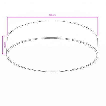 Brilagi - Plafonieră de baie POOL 5xE27/15W/230V Ø 60 cm IP54 albă