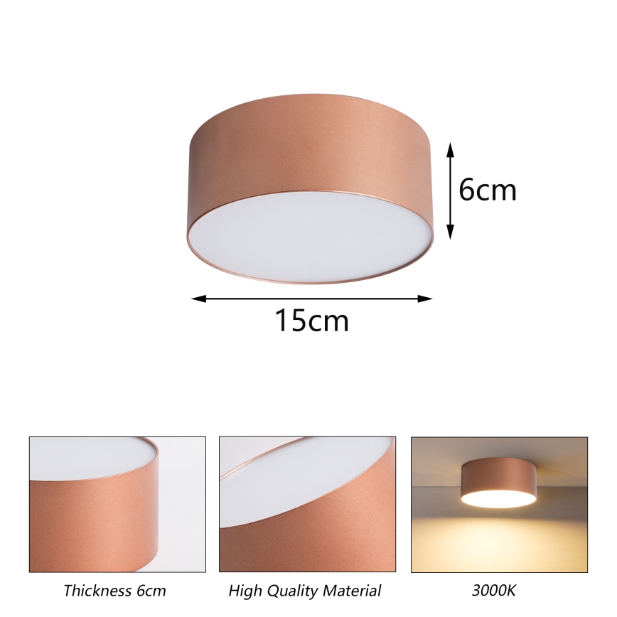 BRILAGI - Plafonieră de exterior FORIS LED/20W/230V Ø 15 cm bronz IP44