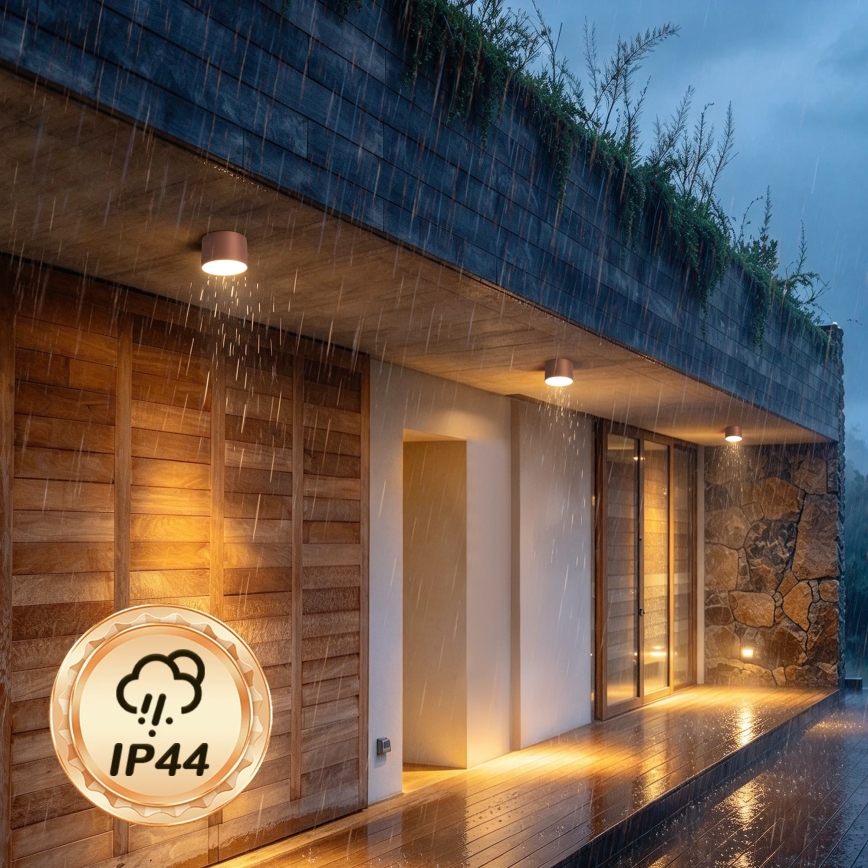 BRILAGI - Plafonieră de exterior FORIS LED/9W/230V Ø 9 cm bronz IP44