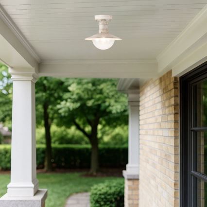 Brilagi - Plafonieră de exterior MOLDE 1xE27/60W IP44 albă/patină