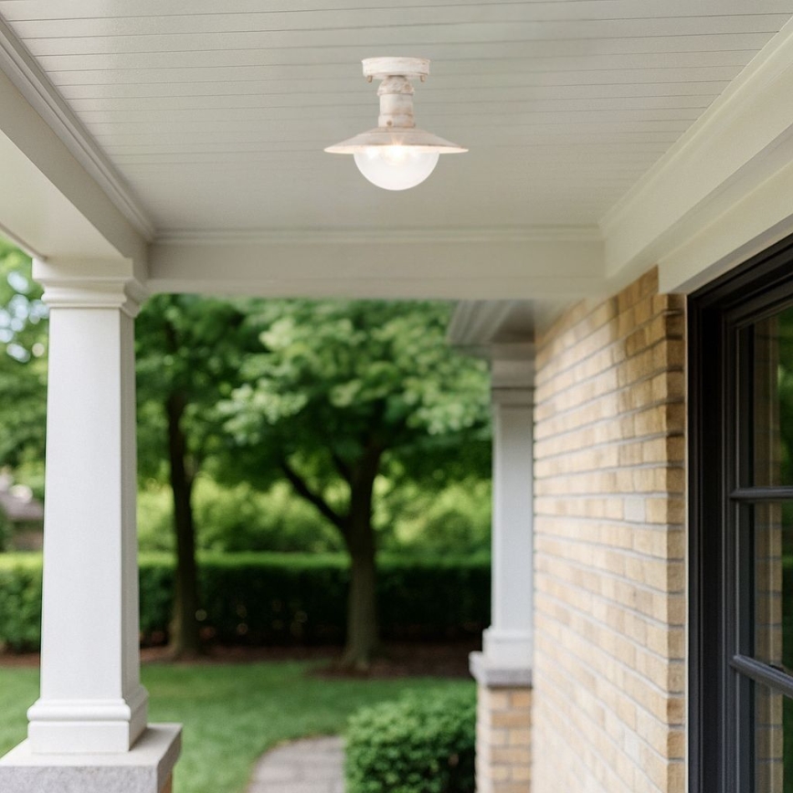 Brilagi - Plafonieră de exterior MOLDE 1xE27/60W IP44 albă/patină