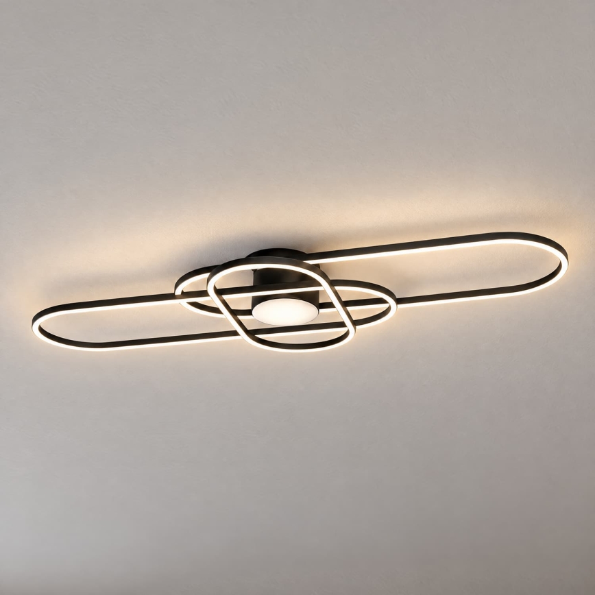 BRILAGI - Plafonieră LED dimabilă APOLLO LED/58W/230V 3000-6500K 43,2x101,2 cm neagră + telecomandă