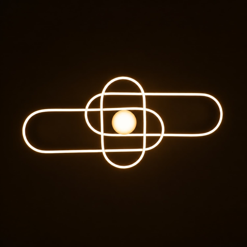 BRILAGI - Plafonieră LED dimabilă APOLLO LED/58W/230V 3000-6500K 43,2x101,2 cm neagră + telecomandă