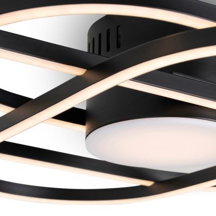 BRILAGI - Plafonieră LED dimabilă APOLLO LED/58W/230V 3000-6500K 43,2x101,2 cm neagră + telecomandă