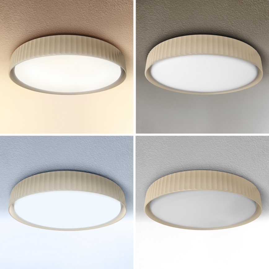 Brilagi - Plafonieră LED dimabilă LUCIA LED/48W/230V 3000-6500K Ø 41 cm bej + telecomandă