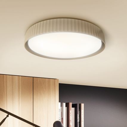 Brilagi - Plafonieră LED dimabilă LUCIA LED/48W/230V 3000-6500K Ø 41 cm bej + telecomandă