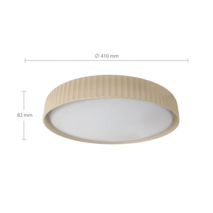 Brilagi - Plafonieră LED dimabilă LUCIA LED/48W/230V 3000-6500K Ø 41 cm bej + telecomandă