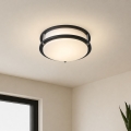 Brilagi - Plafonieră ELARO, 2xE27/40W/230V, Ø 26 cm, neagră