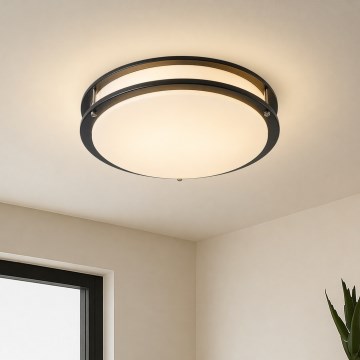 Brilagi - Plafonieră ELARO 4xE27/40W/230V Ø 41 cm, negru