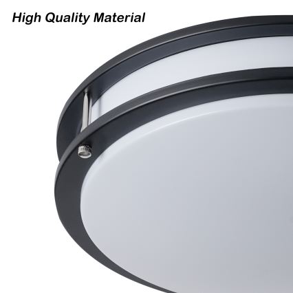 Brilagi - Plafonieră ELARO 4xE27/40W/230V Ø 41 cm, negru