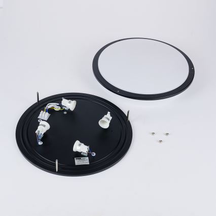 Brilagi - Plafonieră ELARO 4xE27/40W/230V Ø 41 cm, negru