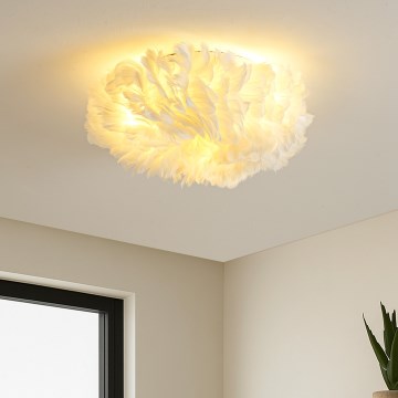 Brilagi - Plafonieră FEATHER 3xE27/40W/230V, Ø 40 cm, albă