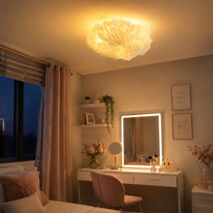 BRILAGI - Plafonieră FEATHER 3xE27/40W/230V, Ø 40 cm, albă