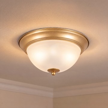 BRILAGI - Plafonieră FRESCO 2xE27/40W/230V diam. 28 cm auriu