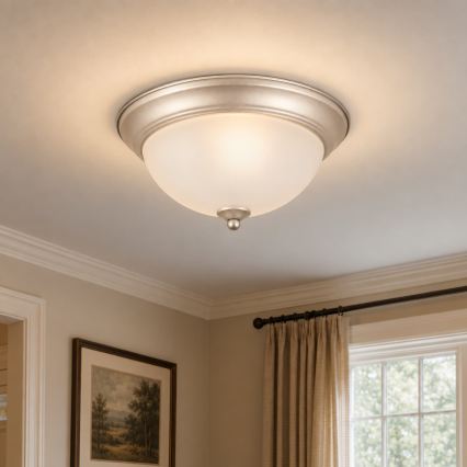 BRILAGI - Plafonieră FRESCO 2xE27/40W/230V diam. 28 cm crom mat
