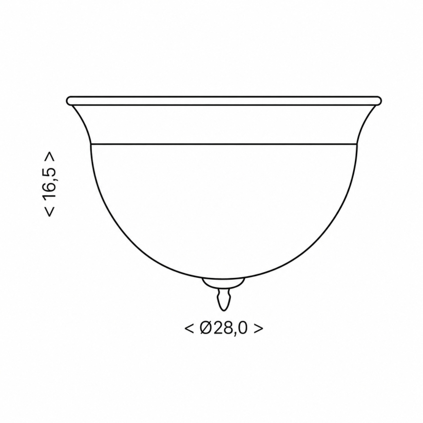 BRILAGI - Plafonieră FRESCO 2xE27/40W/230V diam. 28 cm crom mat
