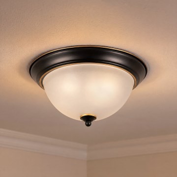 BRILAGI - Plafonieră FRESCO 2xE27/40W/230V diam. 28 cm negru/auriu