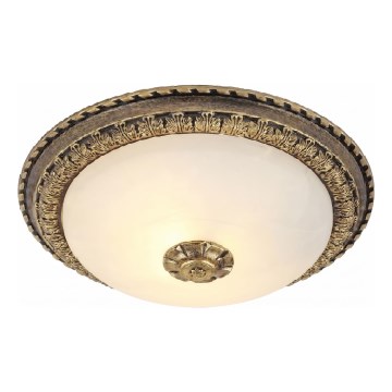 Brilagi - Plafonieră FRESCO 2xE27/40W/230V Ø 30 cm alamă