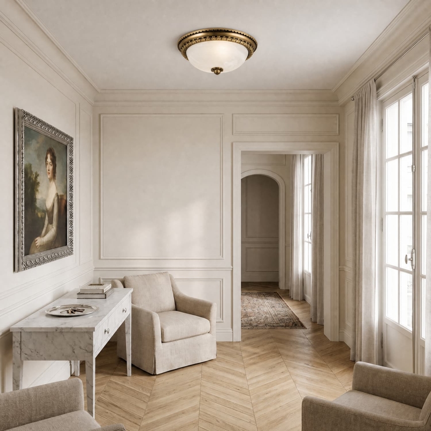 BRILAGI - Plafonieră FRESCO 2xE27/40W/230V Ø 30 cm alamă