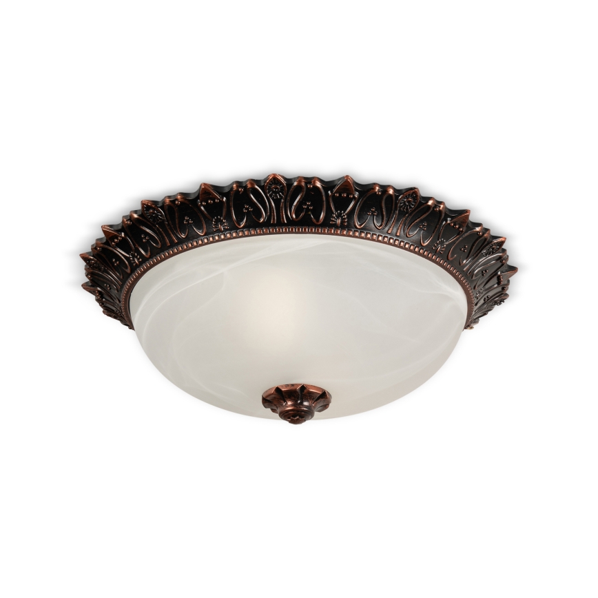 Brilagi - Plafonieră FRESCO 2xE27/40W/230V Ø 30 cm bronzată
