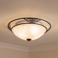 BRILAGI - Plafonieră FRESCO 2xE27/40W/230V Ø 43 cm maro