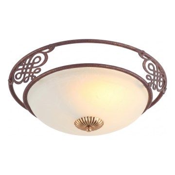 Brilagi - Plafonieră FRESCO 2xE27/40W/230V Ø 43 cm maro