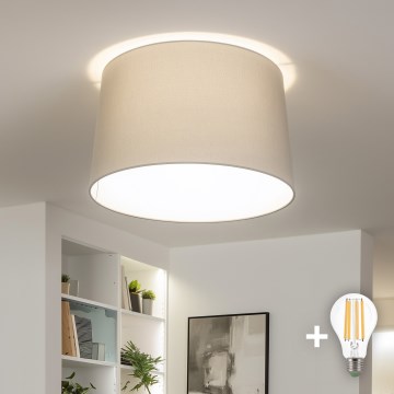 Brilagi - Plafonieră LED aplicată CERIA, 1x E27, 40 W, 230 V, Ø45 cm, gri
