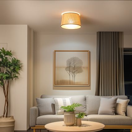 Brilagi - Plafonieră LED aplicată CERIA, 1xE27/40W/230V, Ø 35 cm, bej