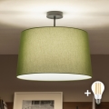 Brilagi - Plafonieră LED aplicată CERIA 1xE27/60W/230V Ø 45 cm negru/verde