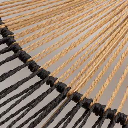 Brilagi - Lustră LED cu montaj aplicat CERIA BOHO, 1xE27/40W/230V, diametru 50 cm, negru/maro/stejar