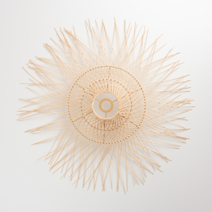 Brilagi - Plafonieră LED aplicată CERIA BOHO 1xE27/40W/230V, diam. 100 cm, bambus/stejar