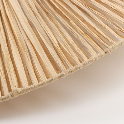 Brilagi - Plafonieră LED aplicată CERIA BOHO, 1xE27/40W/230V, Ø 60 cm, rafie/stejar